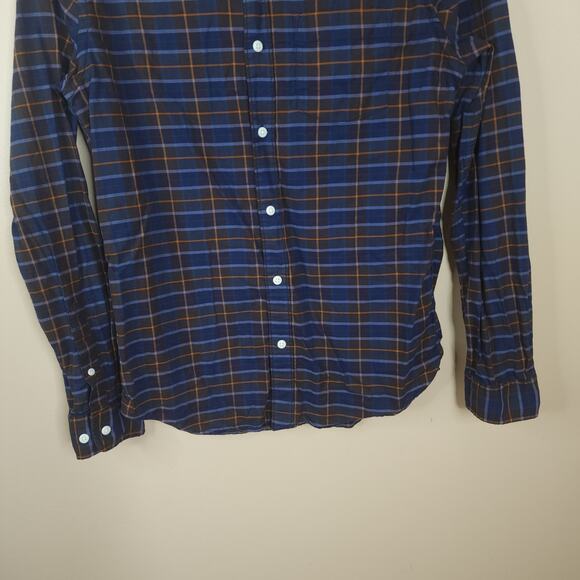 Rye Mens Cotton Slim Fit Button Up Plaid Long Sleeve Shirt Size S Tall - Picture 3 of 11